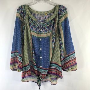 FIGUEROA & FLOWER BLUE SIZE LP BUTTON DOWN